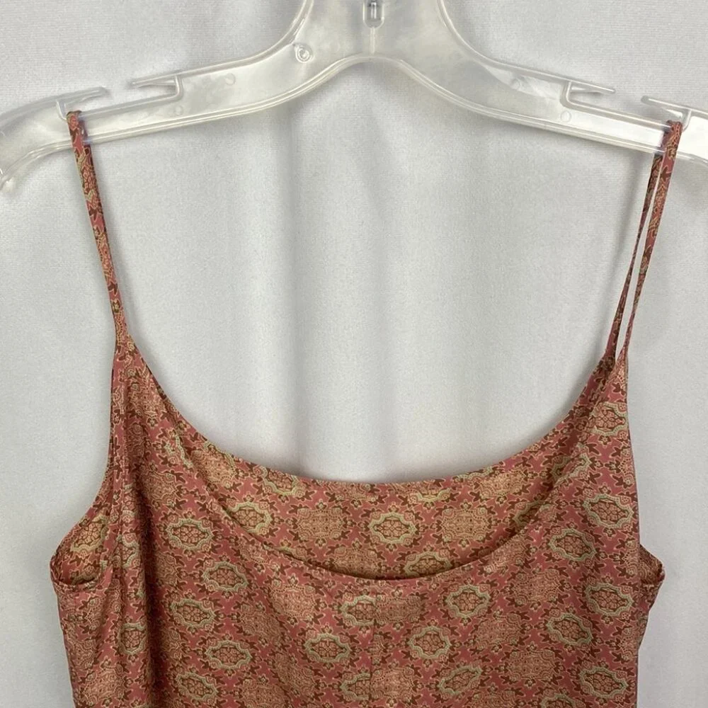 J.Crew 100% Silk Mini Slip Dress Bohemian Paisley Print - Size 6 - Picture 8 of 8